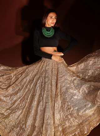 Black dress to impress lehenga set