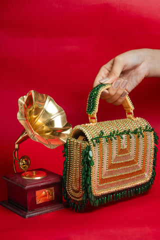 Gold matto splendour kasse bag