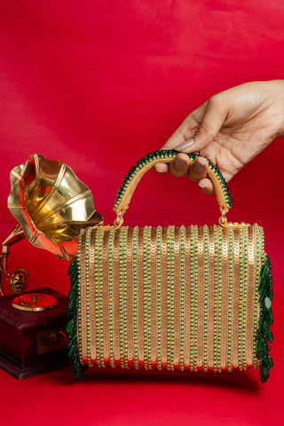 Gold matto splendour kasse bag