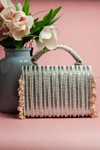Silver matto splendour kasse bag
