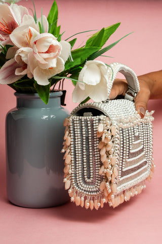 Silver matto splendour kasse bag