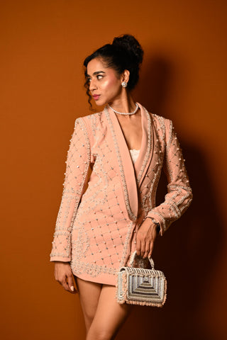 Silver matto splendour kasse bag