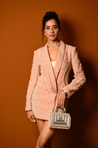 Silver matto splendour kasse bag