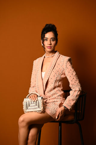 Silver matto splendour kasse bag