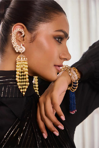 Earrings for Indian Weddings – Gold Mayura Heritage by Amraani