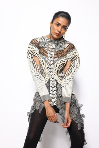 Dress Contemporary Wear - Multicolor monochrome knit by Essé
