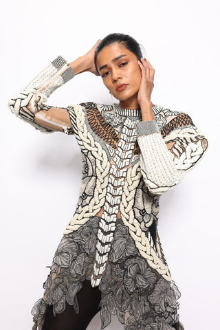 Dress Contemporary Wear - Multicolor monochrome knit by Essé