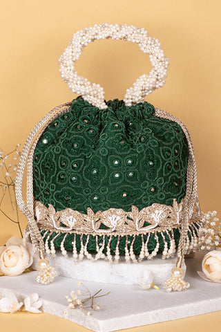 Green monroe bucket bag