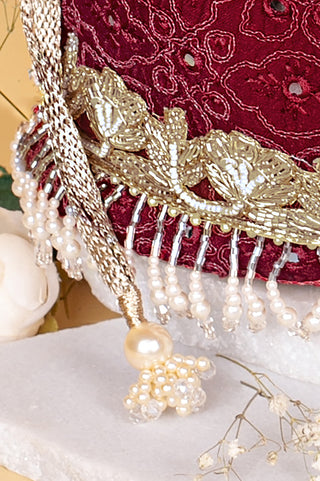 Maroon monroe bucket bag