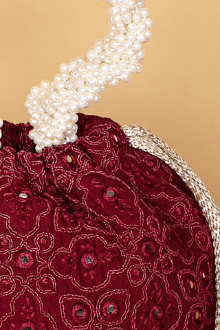 Maroon monroe bucket bag