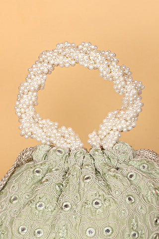 Green monroe bucket bag pastel