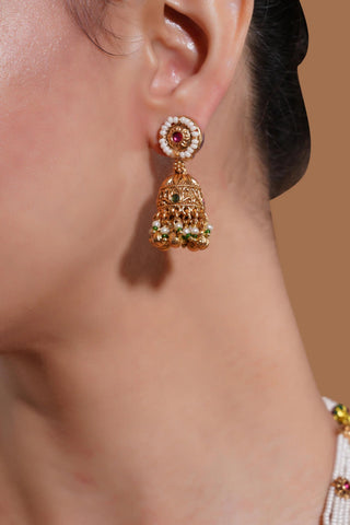 Moti Haar Set for Indian Weddings – Multicolor Pearls by Amraani
