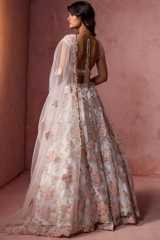 Embellished lehenga set for Indian Wedding – White Navyaa by Nitika Gujral