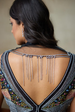 Lehenga Set Indian Wedding – Black Nightingale by Shasha Gaba