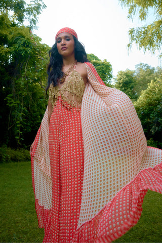 Jumpsuit Contemporary Wear – Orange Janeman by NIKASHA