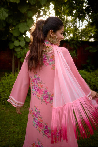 Kurta sharara set – Indian Wedding – pink festive ensemble by Nikasha