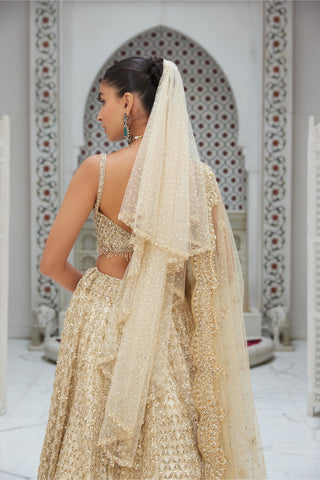 Lehenga Set Indian Wedding – Beige Wedding Elegance by Nitika Gujral