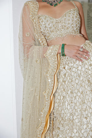 Lehenga Set Indian Wedding – Beige Wedding Elegance by Nitika Gujral