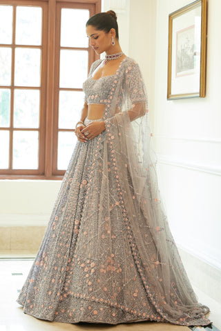 Lehenga Set Indian Wedding – Silver Evening Glam by Nitika Gujral