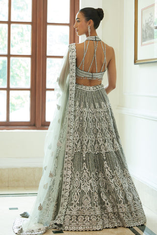 Lehenga Set Indian Wedding – Modern Gray by Nitika Gujral