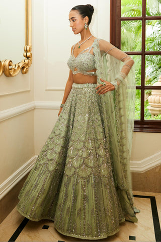 Lehenga Set Indian Wedding – Mint Green Festive by Nitika Gujral