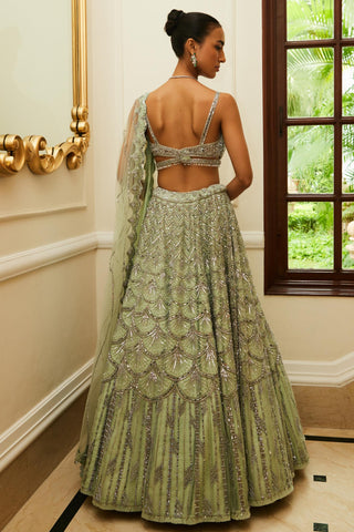 Lehenga Set Indian Wedding – Mint Green Festive by Nitika Gujral