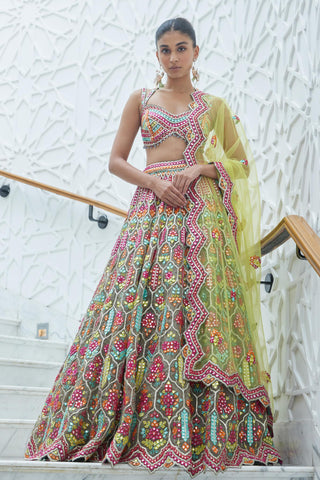 Brown Lehenga Set Indian Wedding – Evening Elegance by Nitika Gujral