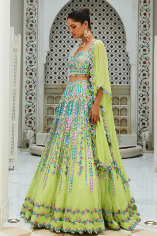 Green Lehenga Set Indian Wedding – Festive Style by Nitika Gujral