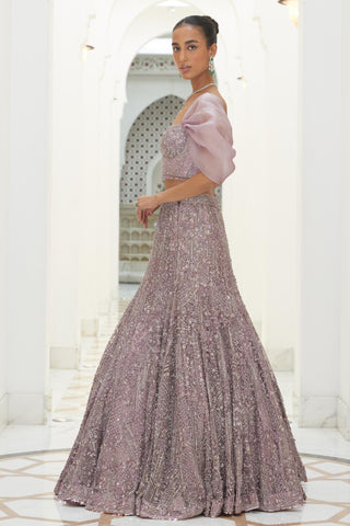 Purple Lehenga Set Indian Wedding – Regal Style by Nitika Gujral