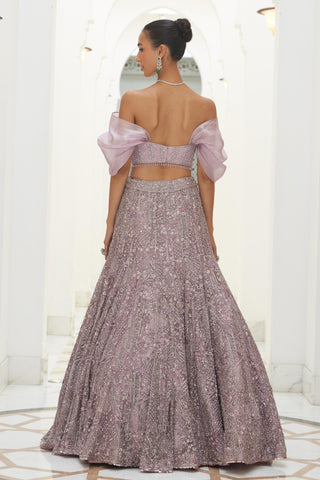 Purple Lehenga Set Indian Wedding – Regal Style by Nitika Gujral