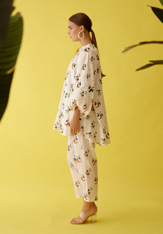 Off-white painted chilli print shirt and pant