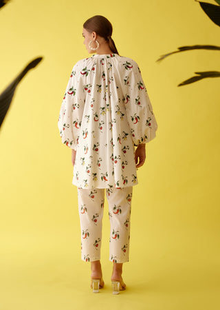 Off-white painted chilli print shirt and pant