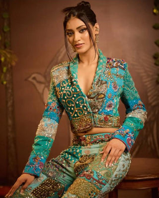 Co-ord Set Indigo Wear - Blue Noema Co-ord Set by Banjara Trail