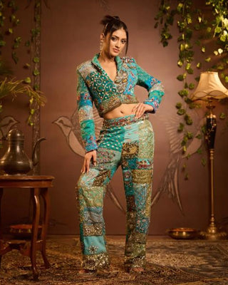 Co-ord Set Indigo Wear - Blue Noema Co-ord Set by Banjara Trail