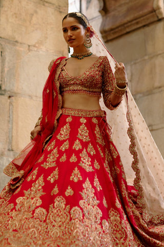 Red Lehenga for Indian Wedding – Umang Red by Nitika Gujral