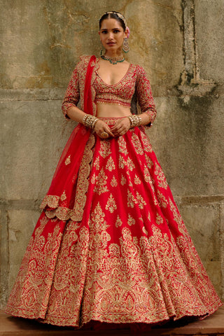 Red Lehenga for Indian Wedding – Umang Red by Nitika Gujral