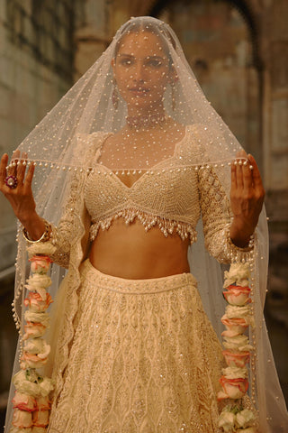 Ivory Lehenga for Indian Wedding – Umang Ivory by Nitika Gujral