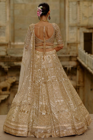 Gold Lehenga for Indian Wedding – Umang by Nitika Gujral