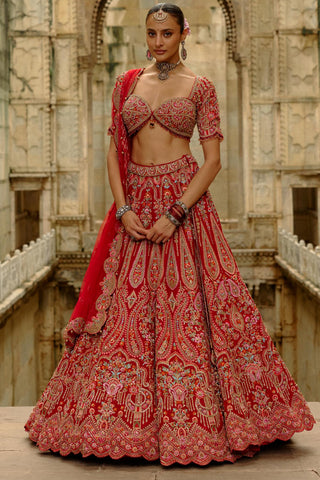 Resham Work Lehenga for Indian Wedding – Umang by Nitika Gujral
