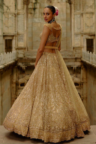 Gold Lehenga for Indian Wedding – Umang Net by Nitika Gujral