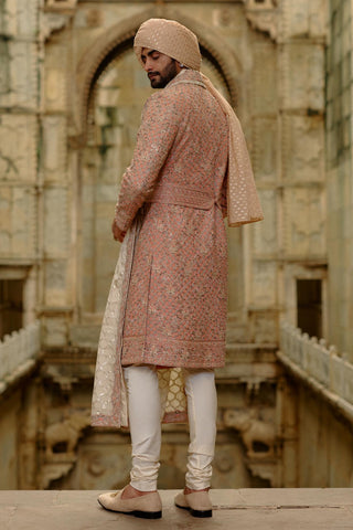 Pink sherwani set for Indian Wedding – Umang Sherwani by Nitika Gujral