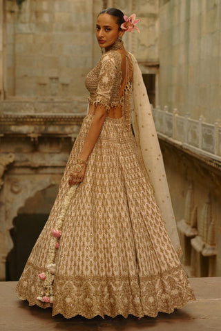 Cream Lehenga for Indian Wedding – Umang by Nitika Gujral
