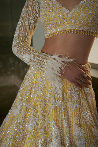 Lehenga Set for Indian Wedding – Yellow Noor by Nitika Gujral