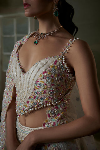 Lehenga Set for Indian Wedding – Ivory Noor by Nitika Gujral