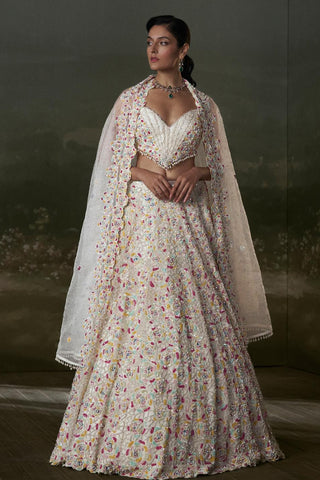 Lehenga Set for Indian Wedding – Ivory Noor by Nitika Gujral