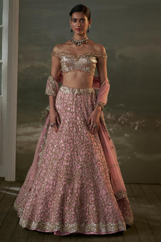 Lehenga Set for Indian Wedding – Old Rose Noor by Nitika Gujral