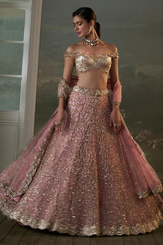 Lehenga Set for Indian Wedding – Old Rose Noor by Nitika Gujral