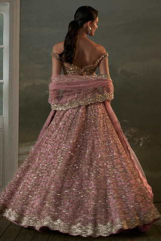 Lehenga Set for Indian Wedding – Old Rose Noor by Nitika Gujral