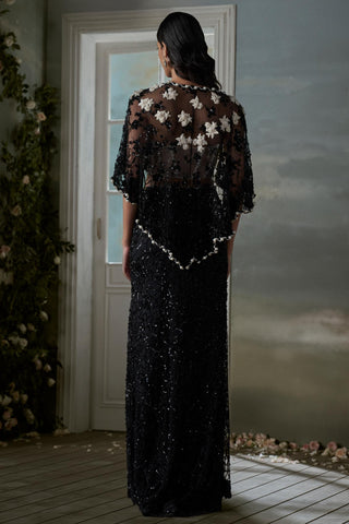 Jacket Set for Contemporary Wear – Black Noor Corset by Nitika Gujral