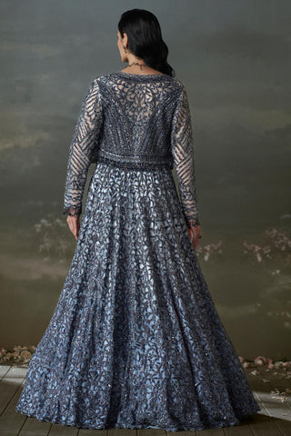 Lehenga Set for Indian Wedding – Stone Grey Noor by Nitika Gujral